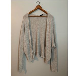 Grey cardigan sweater
